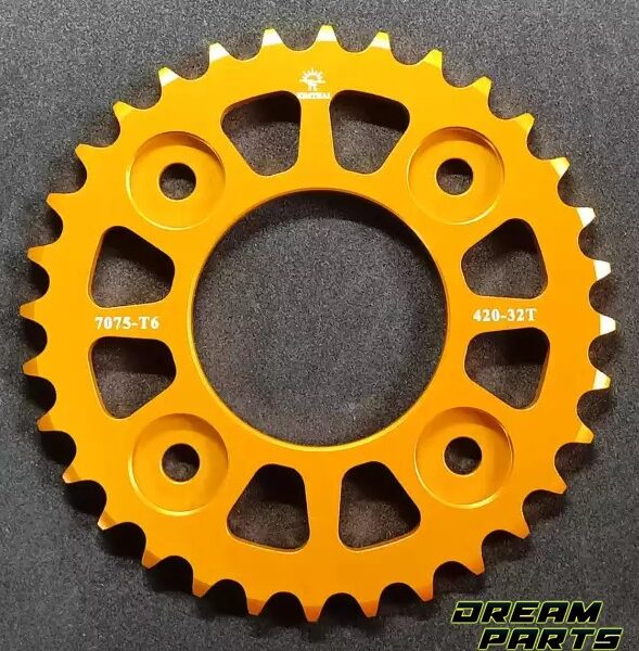 Couronne de transmission dorée Jomthai en aluminium