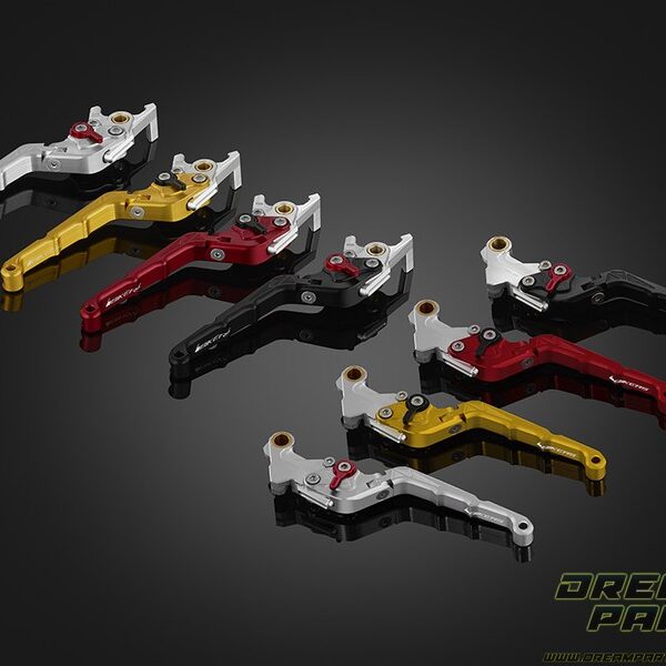 Paire de leviers Premium longs , pliables et réglables Bikers