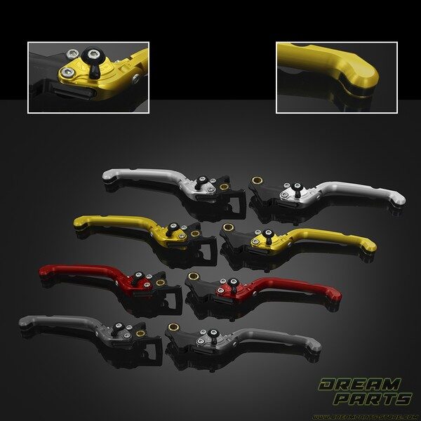 Paire de leviers Premium, pliables et réglables Bikers