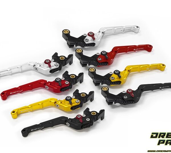 Leviers de frein et d'embrayage réglables et pliables Longs Bikers