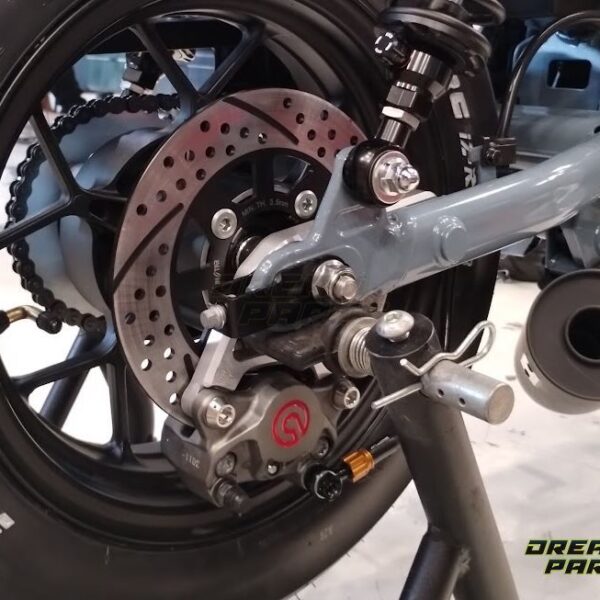 Gcraft rear brake caliper bracket + disc for Brembo 2-pot